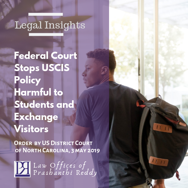 Court Temporarily Stops USCIS From Enforcing Accrual Of Unlawful Presence Policy Change