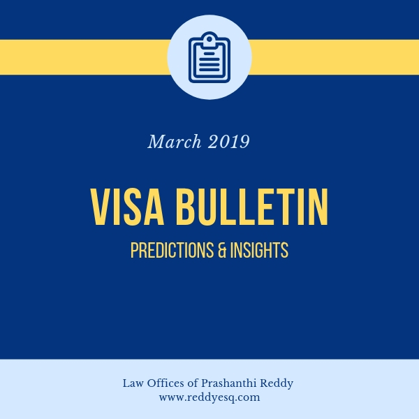 March 2019 Visa Bulletin Check-in